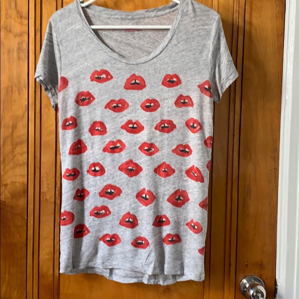 Donald Robertson x J.Crew lips T-shirt